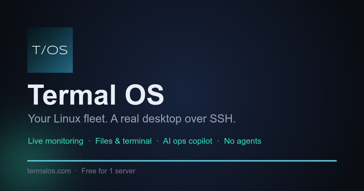 I built a desktop for my Linux servers that runs entirely over SSH